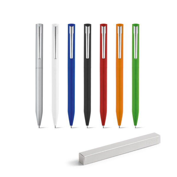 caneta aluminio colorida twist