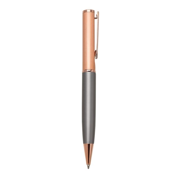 caneta metal cobre cinza